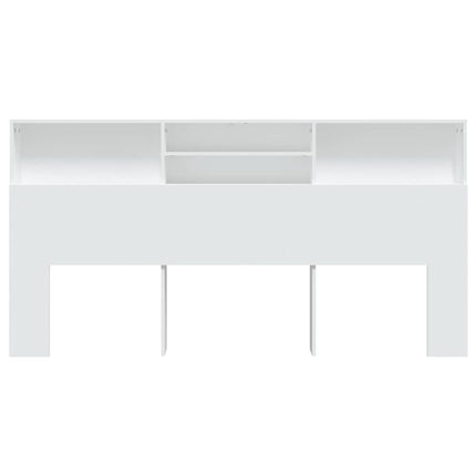 sengegavl med opbevaring 200x19x103,5 cm hvid