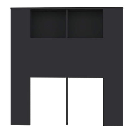 sengegavl med opbevaring 100x18,5x102,5 cm sort