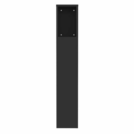 sengegavl med opbevaring 100x18,5x102,5 cm sort