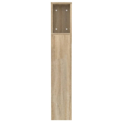 sengegavl med opbevaring 120x18,5x102,5 cm sonoma-eg