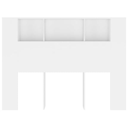 sengegavl med opbevaring 140x18,5x104,5 cm hvid