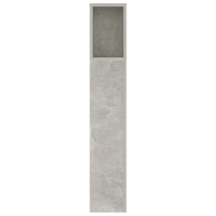 sengegavl med opbevaring 140x18,5x104,5 cm betongrå