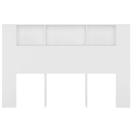 sengegavl med opbevaring 160x18,5x104,5 cm hvid