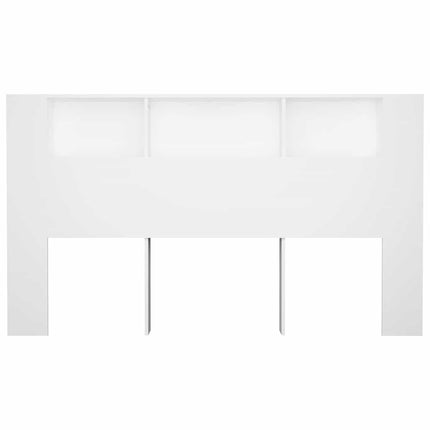 sengegavl med opbevaring 180x18,5x104,5 cm hvid