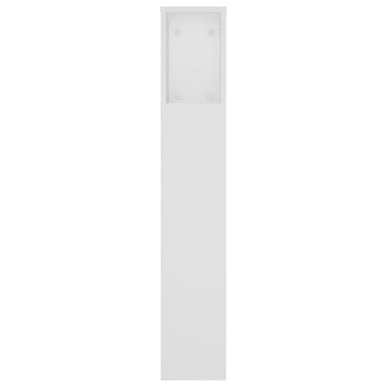 sengegavl med opbevaring 180x18,5x104,5 cm hvid