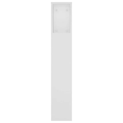 sengegavl med opbevaring 180x18,5x104,5 cm hvid