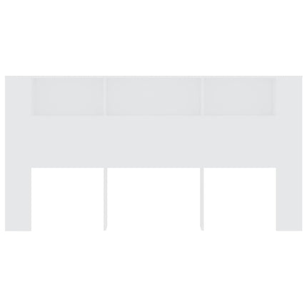 sengegavl med opbevaring 200x18,5x104,5 cm hvid