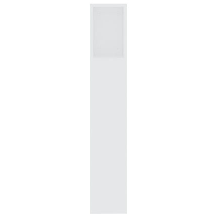 sengegavl med opbevaring 200x18,5x104,5 cm hvid