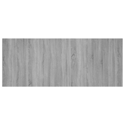sengegærde 200x1,5x80 cm konstrueret træ grå sonoma-eg