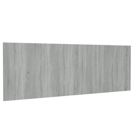 sengegærde 240x1,5x80 cm konstrueret træ grå sonoma-eg