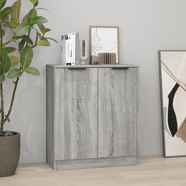 skænk 60x30x70 cm konstrueret træ grå sonoma-eg