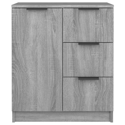 skænk 60x30x70 cm konstrueret træ grå sonoma-eg