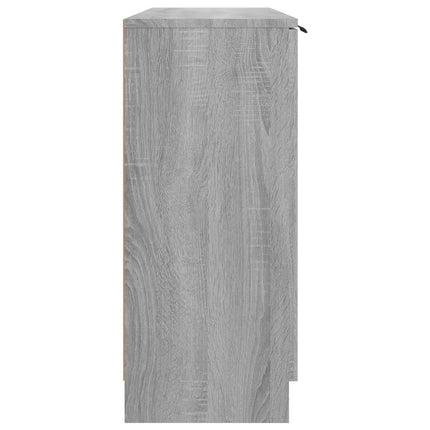 skænk 90,5x30x70 cm konstrueret træ grå sonoma-eg
