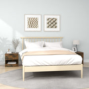 sengeborde 2 stk. konstrueret træ røget egetræsfarve