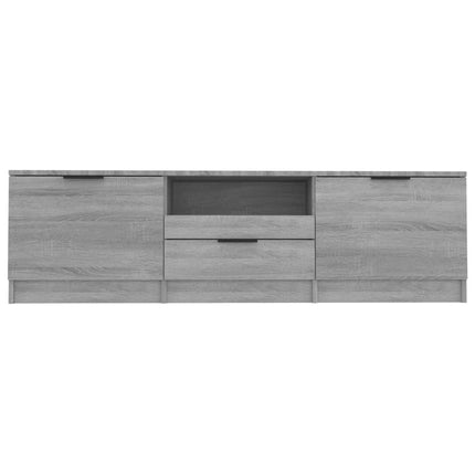 tv-bord 140x35x40 cm konstrueret træ grå sonoma-eg