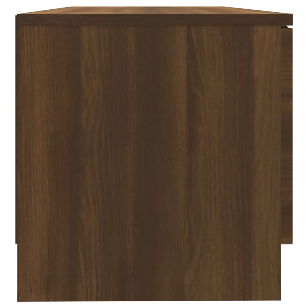 tv-borde 2 stk. 80x35x36,5 cm konstrueret træ brunt egetræ