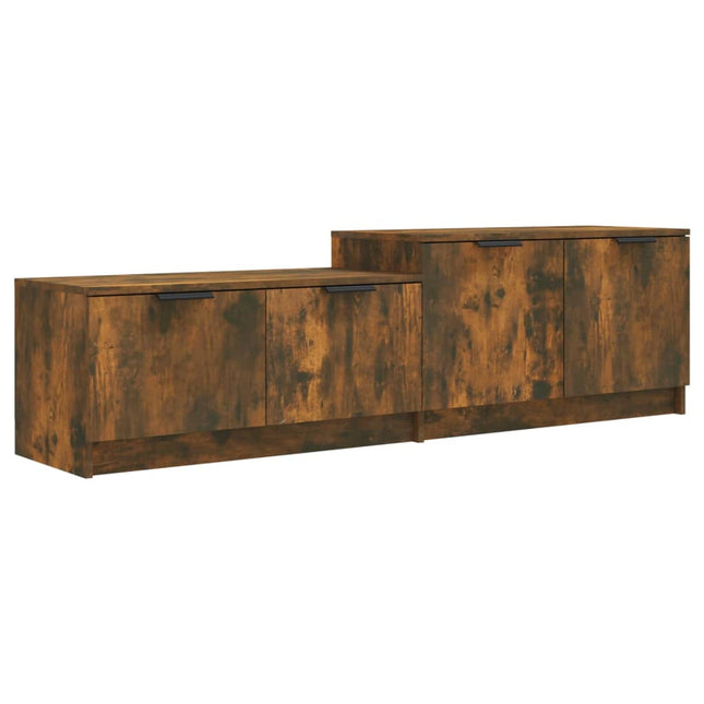 tv-bord 158,5x36x45 cm konstrueret træ røget egetræsfarve
