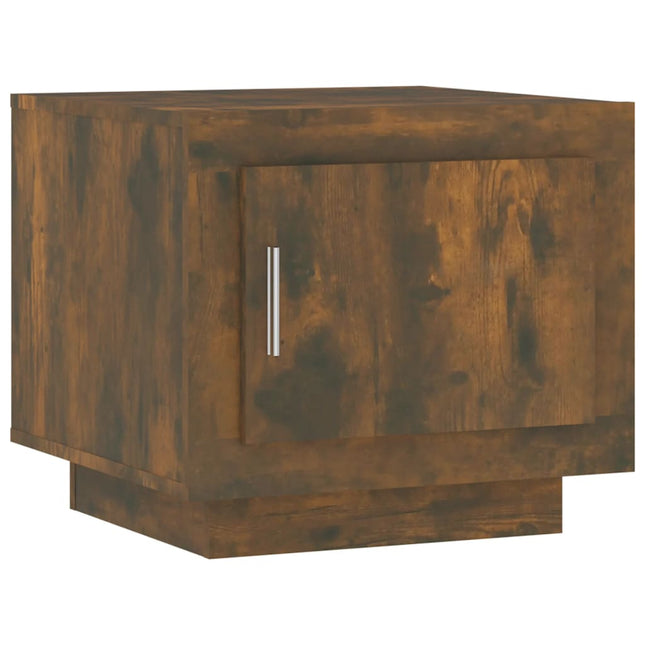 sofabord 51x50x45 cm konstrueret træ røget egetræsfarve