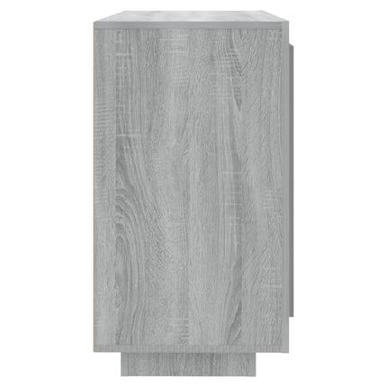skænk 80x40x75 cm konstrueret træ grå egetræsfarve