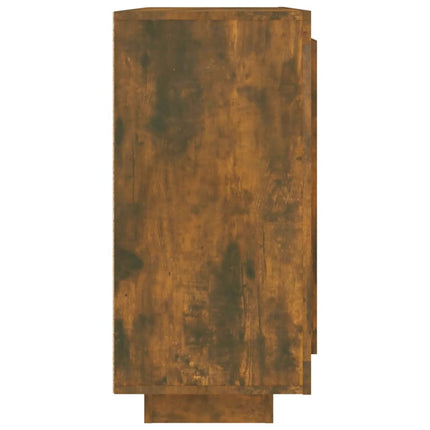 skænk 92x35x75 cm konstrueret træ røget egetræsfarve
