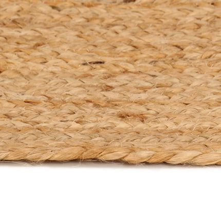 gulvtæppe 180 cm flettet jute rundt