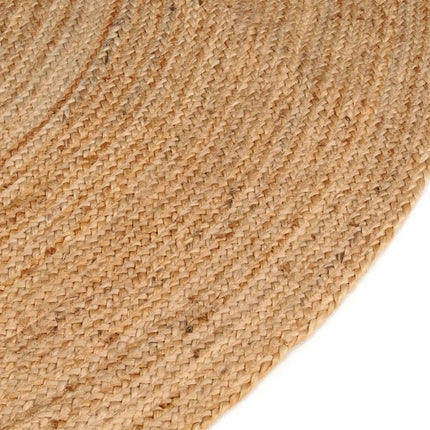 gulvtæppe 180 cm flettet jute rundt