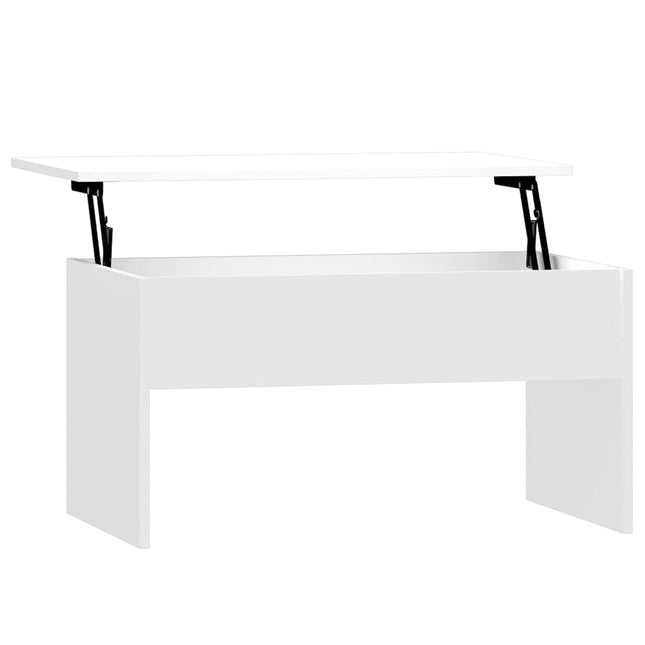 sofabord 80x50,5x41,5 cm konstrueret træ hvid højglans