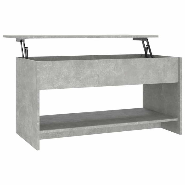 sofabord 102x50x52,5 cm konstrueret træ betongrå