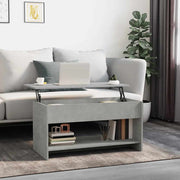 sofabord 102x50x52,5 cm konstrueret træ betongrå