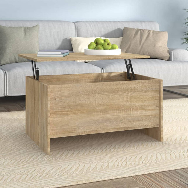 sofabord 80x55,5x41,5 cm konstrueret træ sonoma-eg