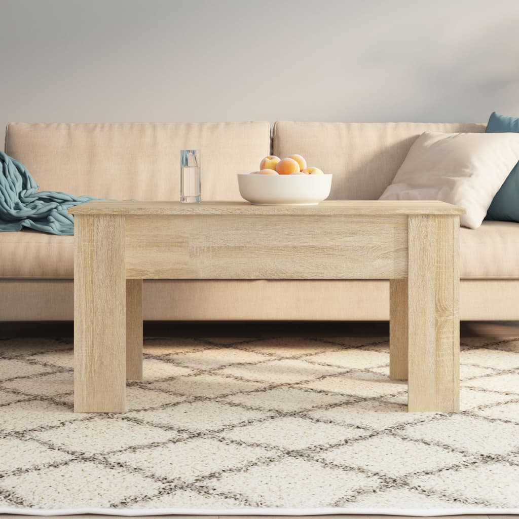 sofabord 101x49x52 cm konstrueret træ sonoma-eg
