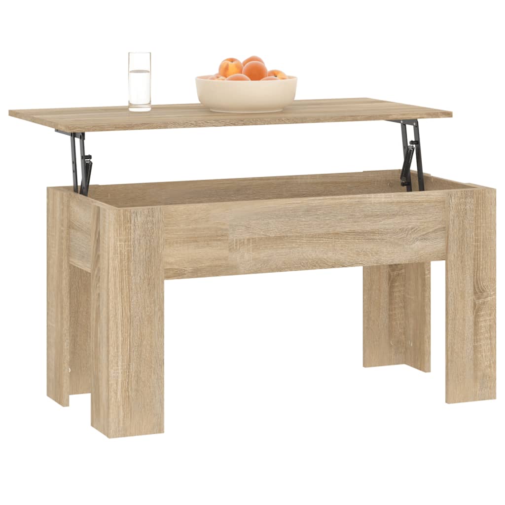 sofabord 101x49x52 cm konstrueret træ sonoma-eg