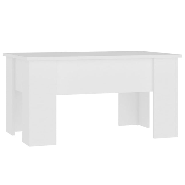sofabord 79x49x41 cm konstrueret træ hvid
