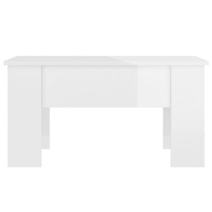 sofabord 79x49x41 cm konstrueret træ hvid højglans