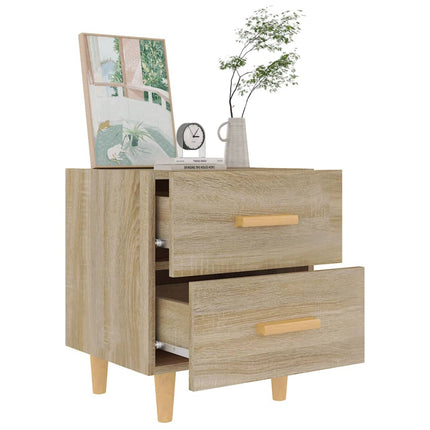 sengeborde 40x35x47,5 cm 2 stk. sonoma-eg