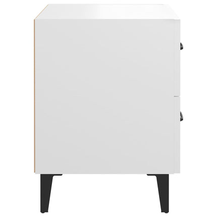 sengeborde 2 stk. 40x35x47,5 cm hvid