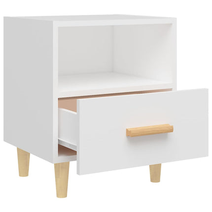 sengebord 40x35x47 cm hvid