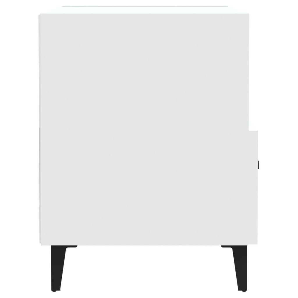 sengebord konstrueret træ hvid