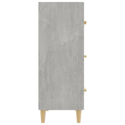 skænk 70x34x90 cm konstrueret træ betongrå