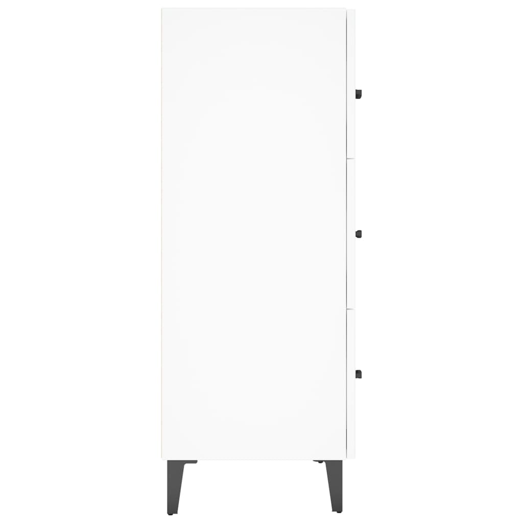 skænk 69,5x34x90 cm konstrueret træ hvid