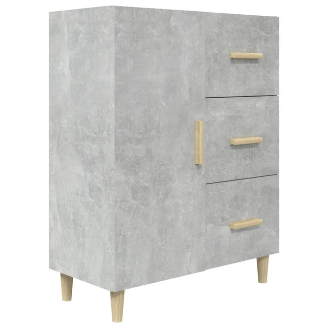 skænk 69,5x34x90 cm konstrueret træ betongrå