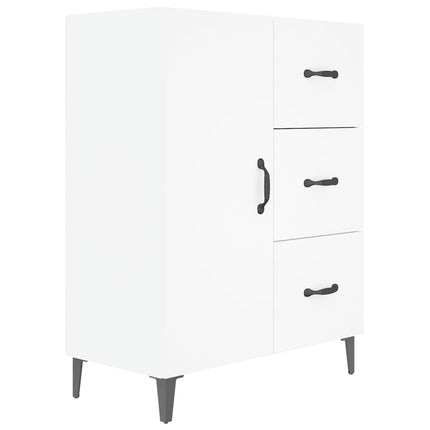 skænk 69,5x34x90 cm konstrueret træ hvid