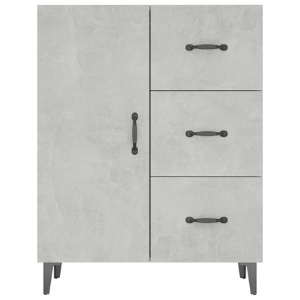 skænk 69,5x34x90 cm konstrueret træ betongrå