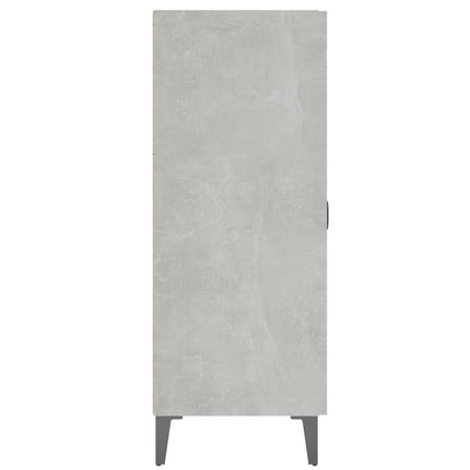 skænk 69,5x34x90 cm konstrueret træ betongrå