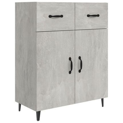skænk 69,5x34x90 cm konstrueret træ betongrå
