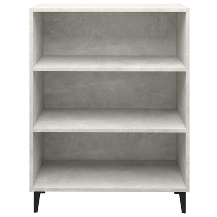 skænk 69,5x32,5x90 cm konstrueret træ betongrå