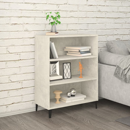 skænk 69,5x32,5x90 cm konstrueret træ betongrå