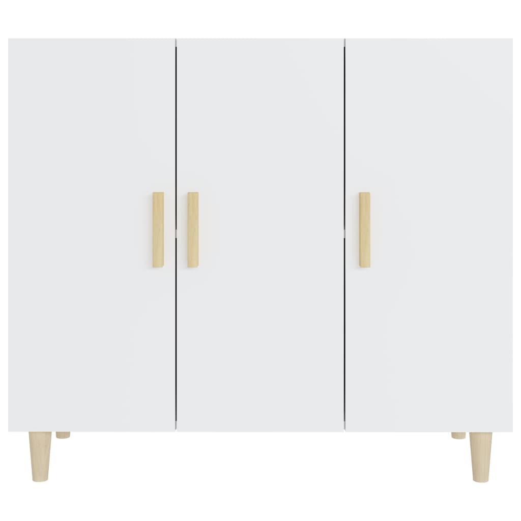 skab 90x34x80 cm konstrueret træ hvid