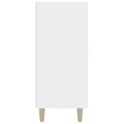 skab 90x34x80 cm konstrueret træ hvid