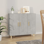 skab 90x34x80 cm konstrueret træ betongrå